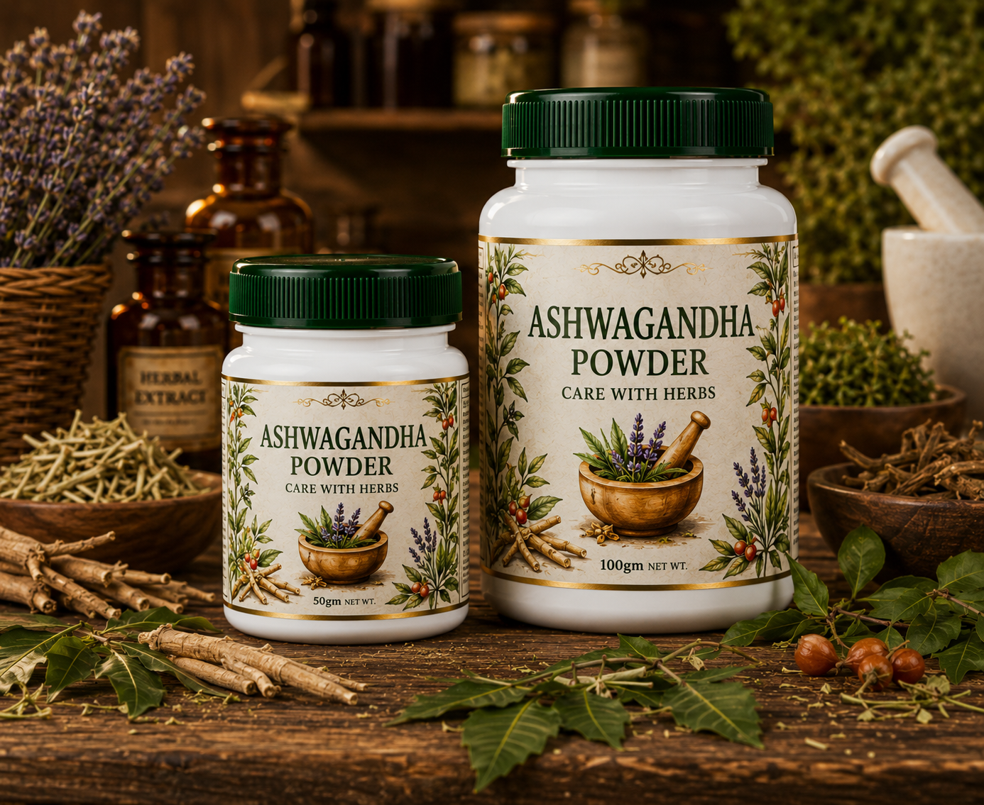 ASHWAGANDHA POWDER - CARE WITH HERBS - Withania somnifera